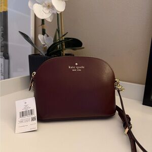Kate Spade Spencer Burgundy Crossbody Bag